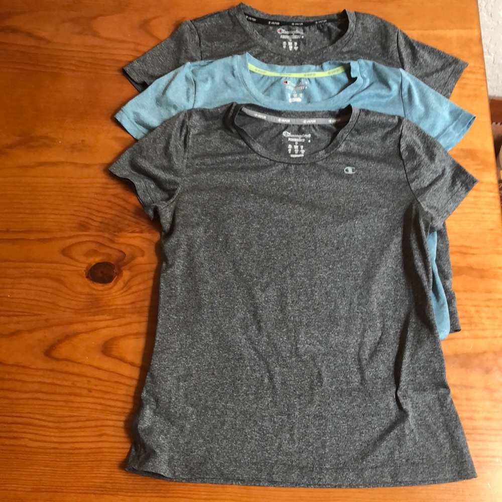 Bundle of 3 Champion Exercise Shirts - size Small